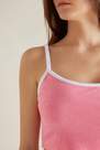 Tezenis - Pink Short Terry Towel Vest Top With Piping