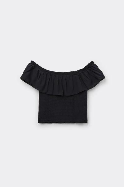 Black Bandeau Stitch Top, , large image number 4