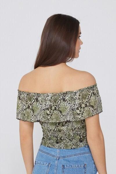 Multicolour Bare Shoulders Top, 5701_769Y, large image number 2