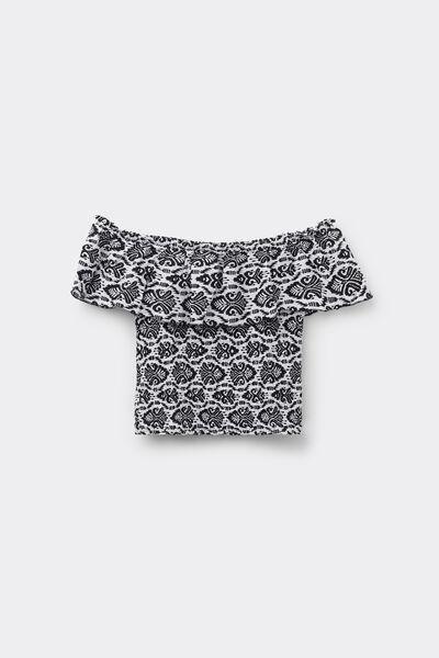 Multicolour Bare Shoulders Top, , large image number 4