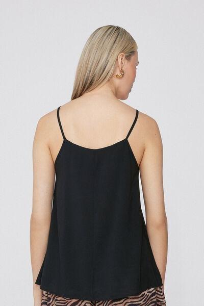 Black U-Neck Tank Top, , large image number 2