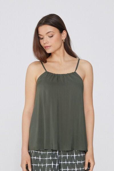 Green U-Neck Tank Top, 5701_503Y, medium
