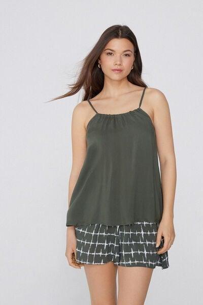 Green U-Neck Tank Top, 5701_503Y, large image number 1