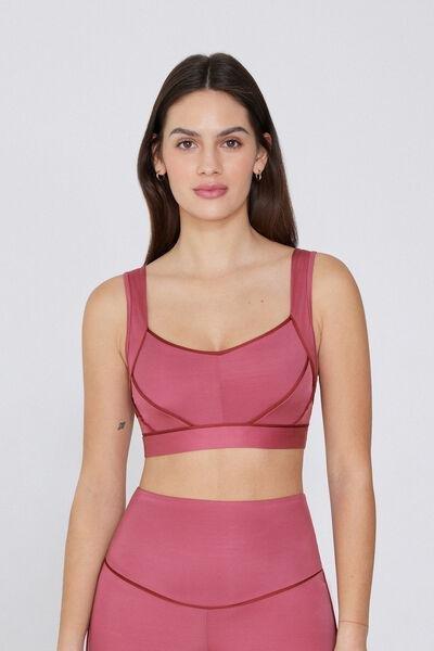 Purple U-Neck Crop Top, , large image number 0