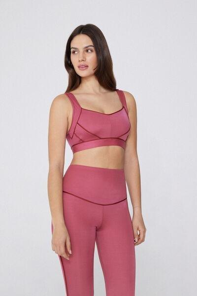 Purple U-Neck Crop Top, , large image number 1
