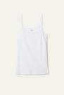 Tezenis - White Round-Neck Stretch-Cotton Vest Top, Women