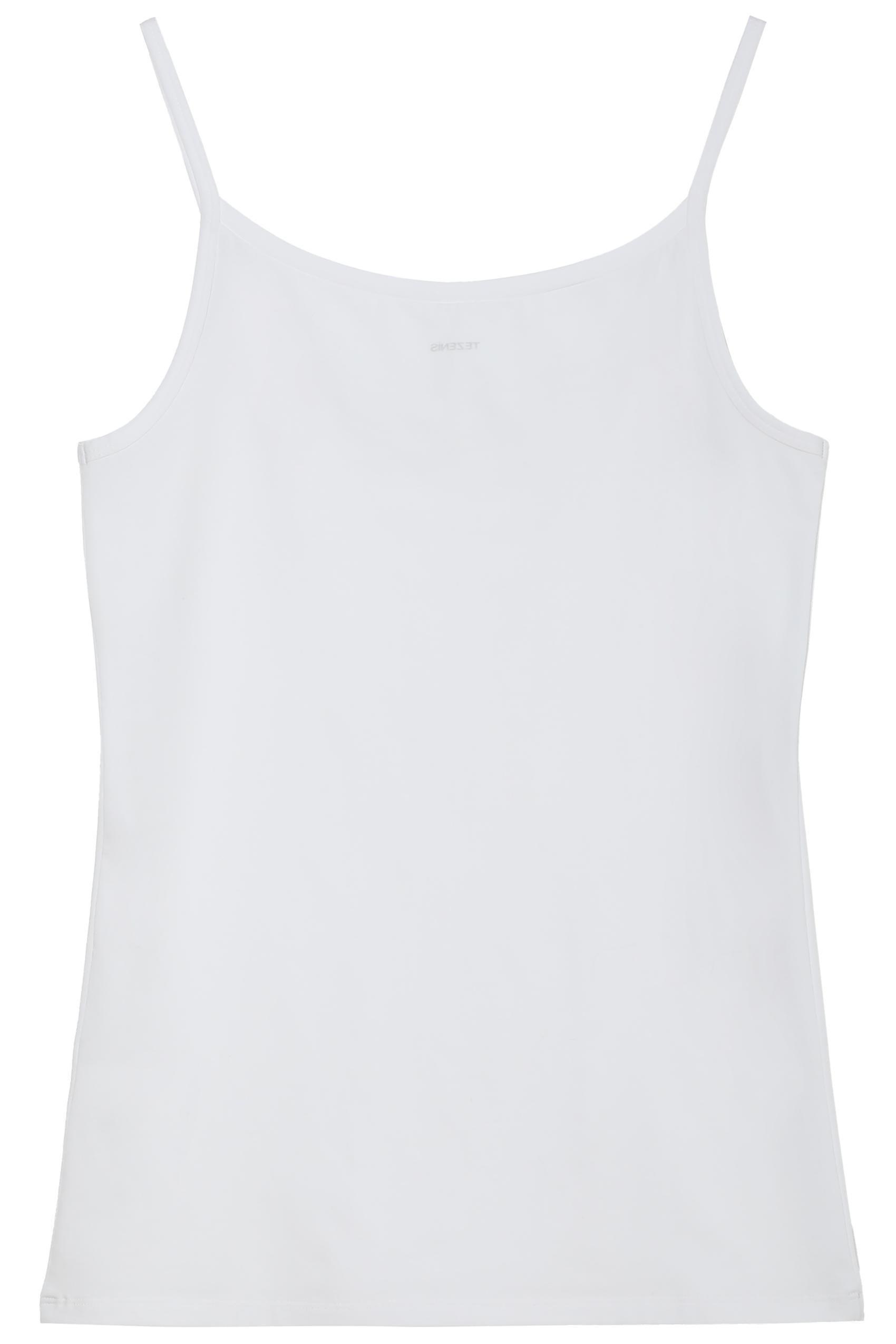 White Round-Neck Vest Top, White, large image number 8