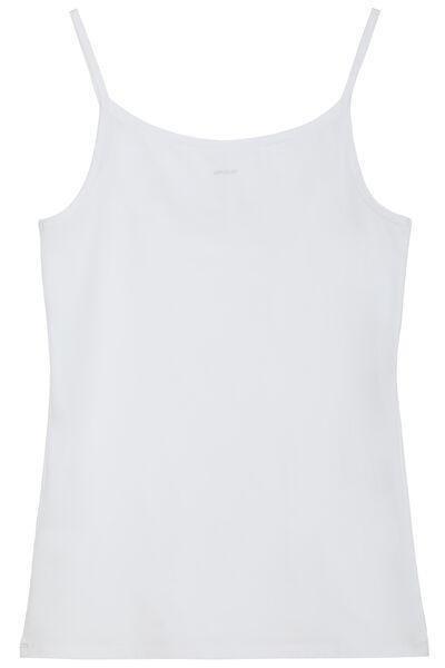 White Round-Neck Vest Top, White, large image number 9