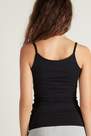 Tezenis - Black Round-Neck Stretch-Cotton Vest Top, Women