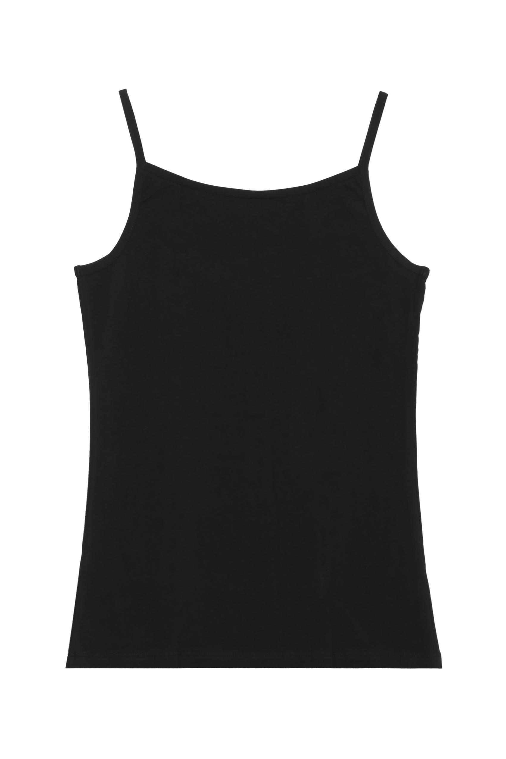 Black Round-Neck Tank Top, , large image number 9