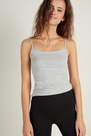 Tezenis - Light Grey Blend Round-Neck Stretch-Cotton Vest Top, Women