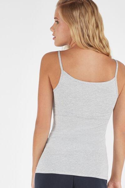 Tezenis - Grey Blend Round-Neck Stretch-Cotton Vest Top