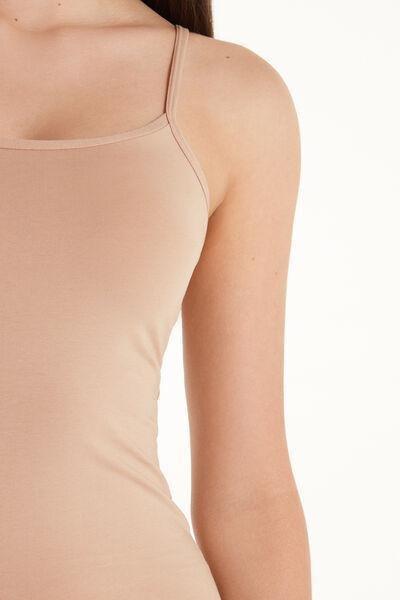 Nude Round-Neck Vest Top, , large image number 3