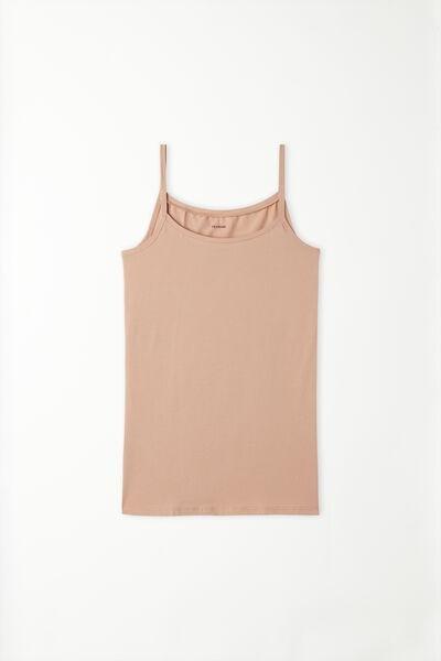 Nude Round-Neck Vest Top, , large image number 4