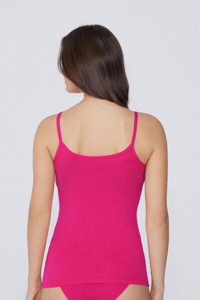 Pink Round-Neck Vest Top, , large image number 2