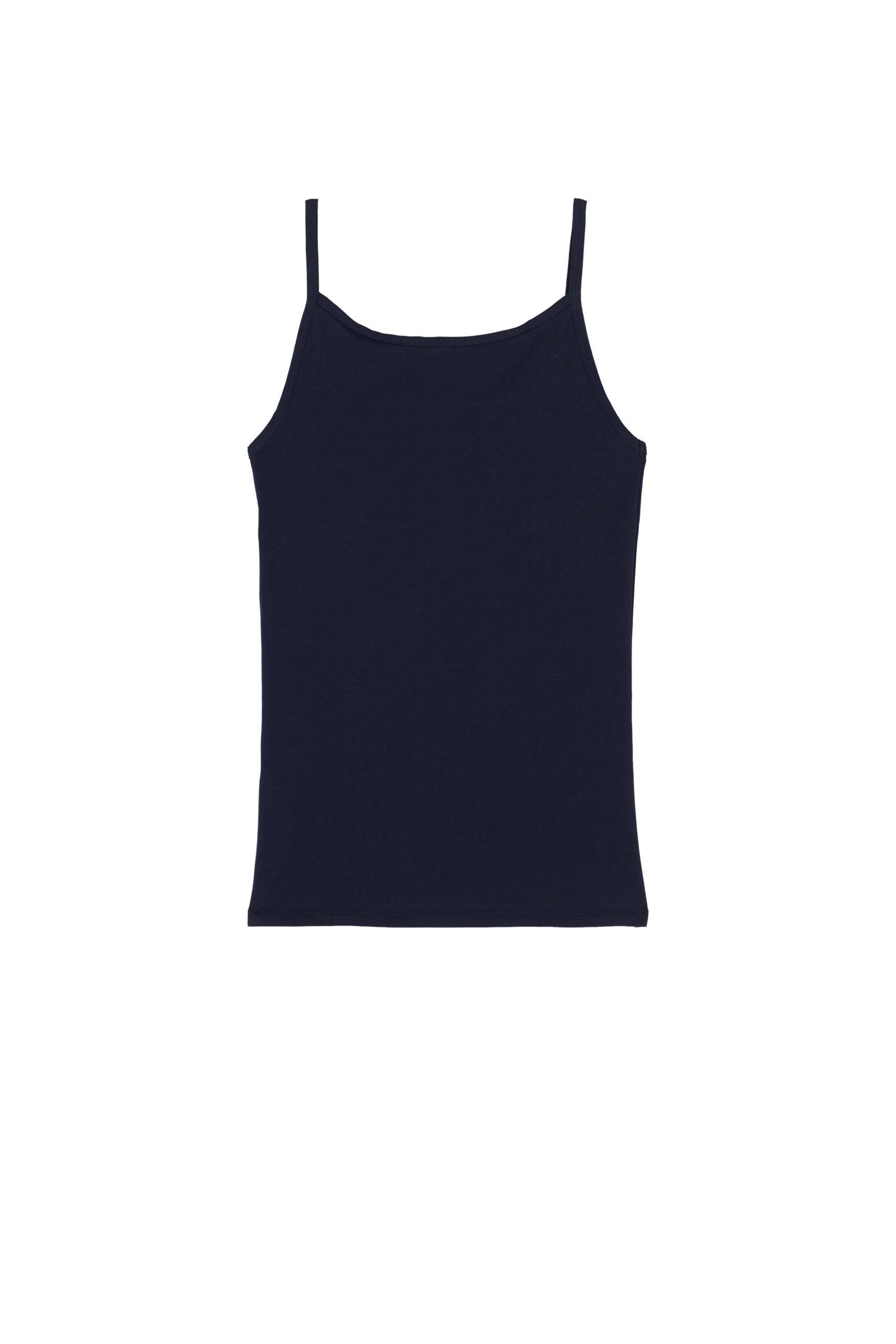 Blue Round-Neck Vest Top, , large image number 6