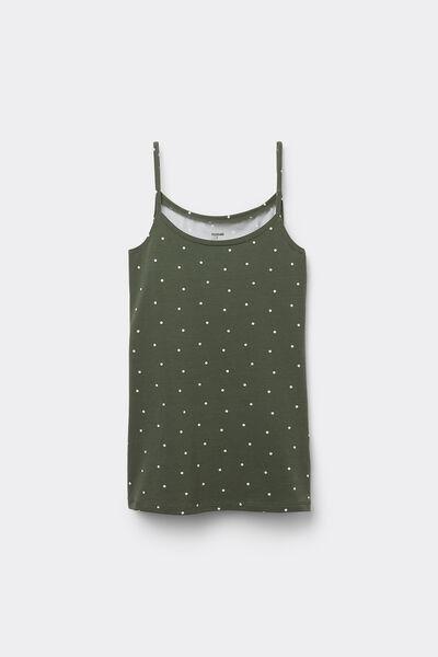 Green Round Neck Tank Top, , large image number 4