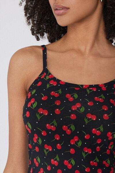 Black Round-Neck Camisole, , large image number 3