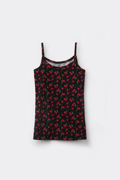Black Round-Neck Camisole, , large image number 4