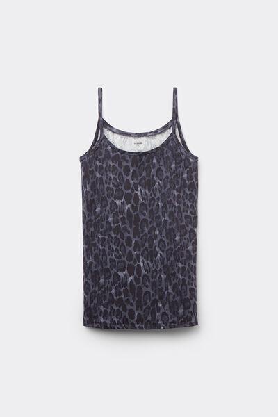 Multicolour Animal Print Round-Neck Camisole, 5701_909W, large image number 3