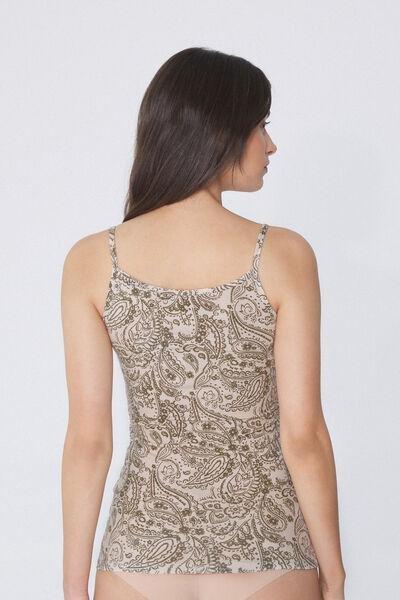 Ecru Round-Neck Camisole, , large image number 2