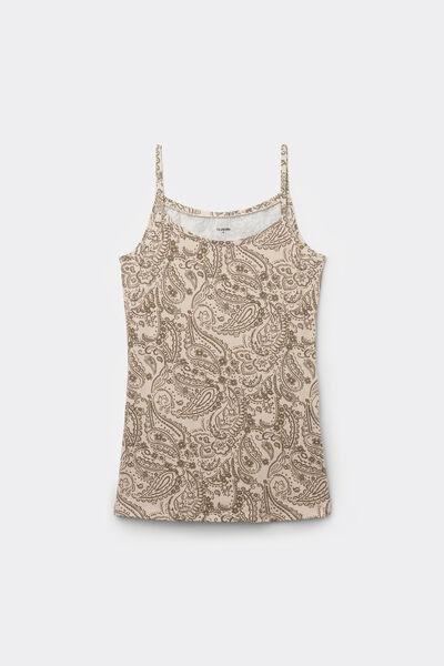 Ecru Round-Neck Camisole, , large image number 4
