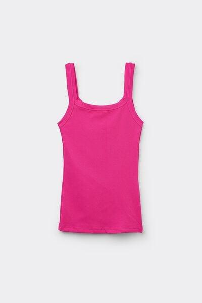 Pink Square Neck Camisole, 5701_523Y, large image number 4