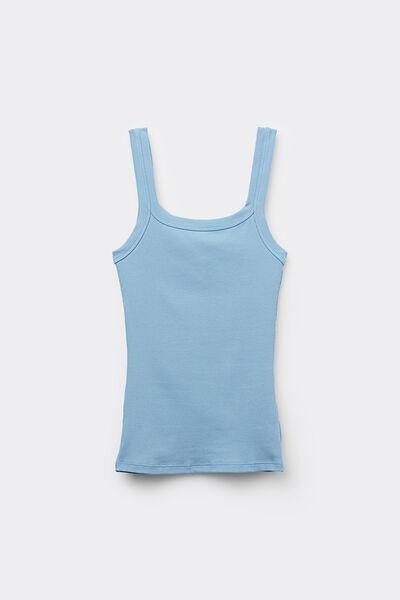 Blue Square Neck Camisole, , large image number 4