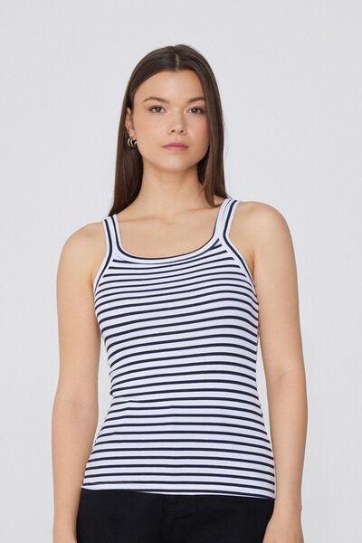Multicolour Square Neck Camisole, , medium