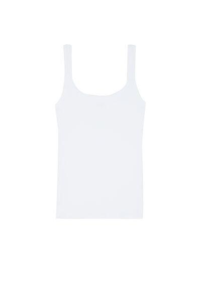 Tezenis - White Cotton Ribbed Camisole