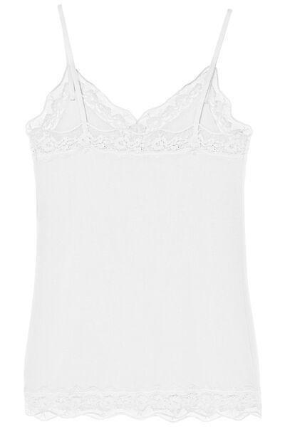 White Lace Insert Vest Top, , large image number 9