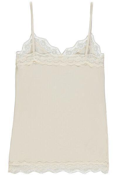 Tezenis - Cream Lace Insert Vest Top