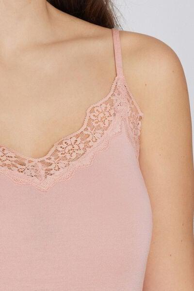 Pink V-Neck Camisole, 5701_313Y, large image number 3