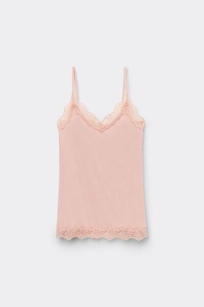 Pink V-Neck Camisole, 5701_313Y, large image number 4