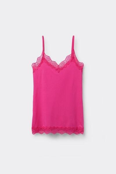 Pink Thin Shoulder Straps Camisole, , large image number 4