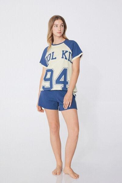 Multicolour Printed Pyjama Set, 5701_866W, large image number 0