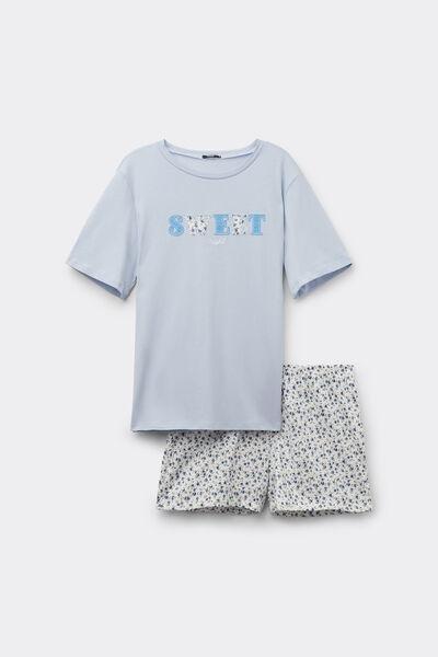 Multicolour Rounded Neck Pyjama Set, , large image number 3