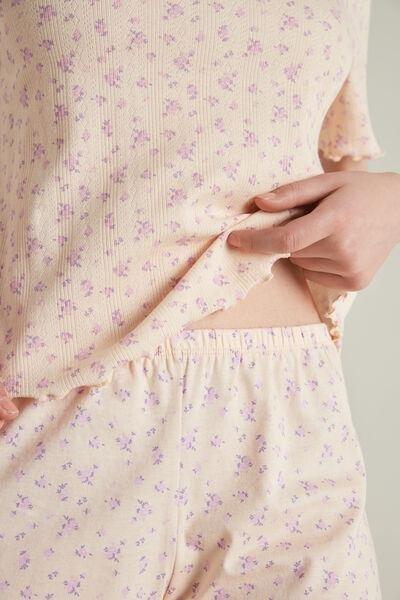 Pink Micro Short Sleeve Short Pyjamas, 5701_541U, large image number 3