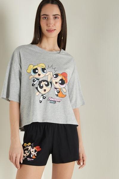 Grey Powerpuff Girls Short Boxy Pyjamas, , large image number 0
