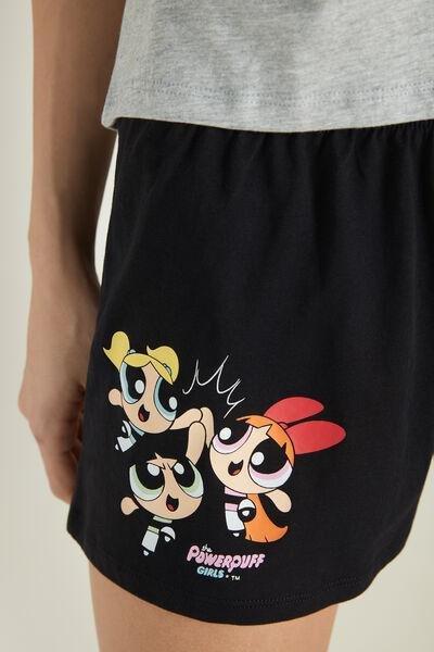 Grey Powerpuff Girls Short Boxy Pyjamas, , large image number 3