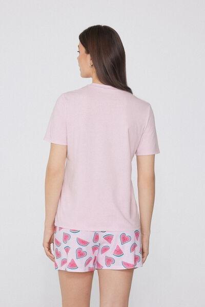 Pink Watermelon Print Pyjama Set, , large image number 1