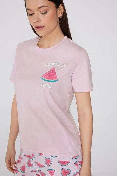 Pink Watermelon Print Pyjama Set, , large image number 2