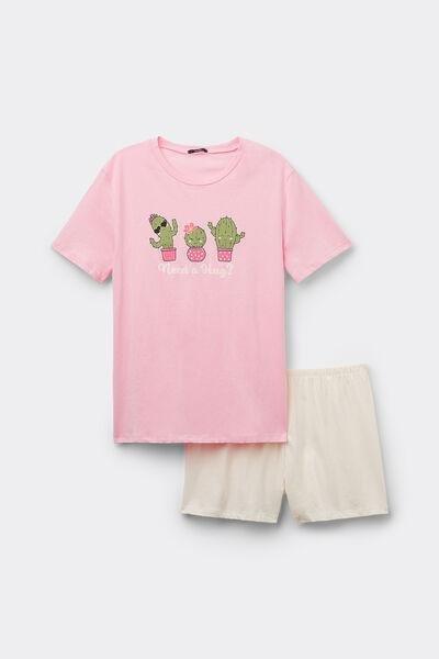 Multicolour Printed Pyjama Set, 5701_572Y, large image number 2