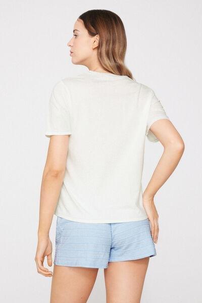 White Pocket Detail Cotton Pyjama Set, 5701_335Z, large image number 1