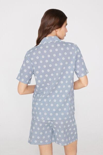 Blue Short Button-Up Pyjama Set, 5701_481Z, medium