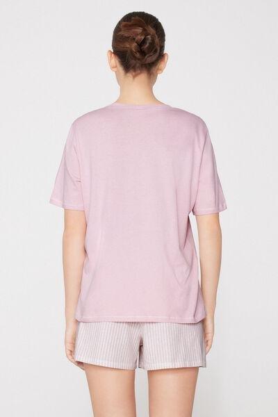 Pink Short-Sleeved Short Pyjama Set, 5701_517Z, large image number 1