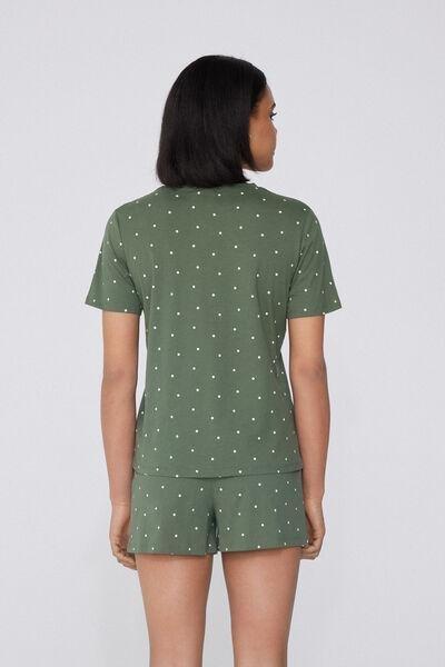 Green Polka Dot Pyjama Set, , large image number 1
