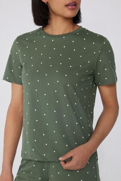 Green Polka Dot Pyjama Set, , large image number 2