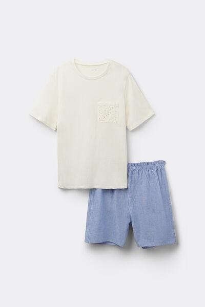 Multicolour Round Neck Pyjama Set, , large image number 3
