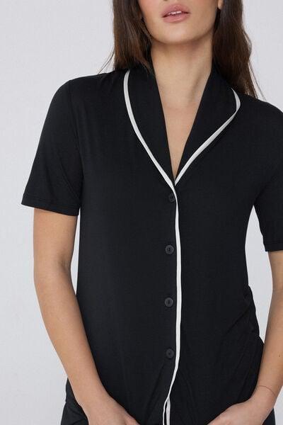 Brown Button-Down Pyjama Set, 5701_333Y, large image number 2